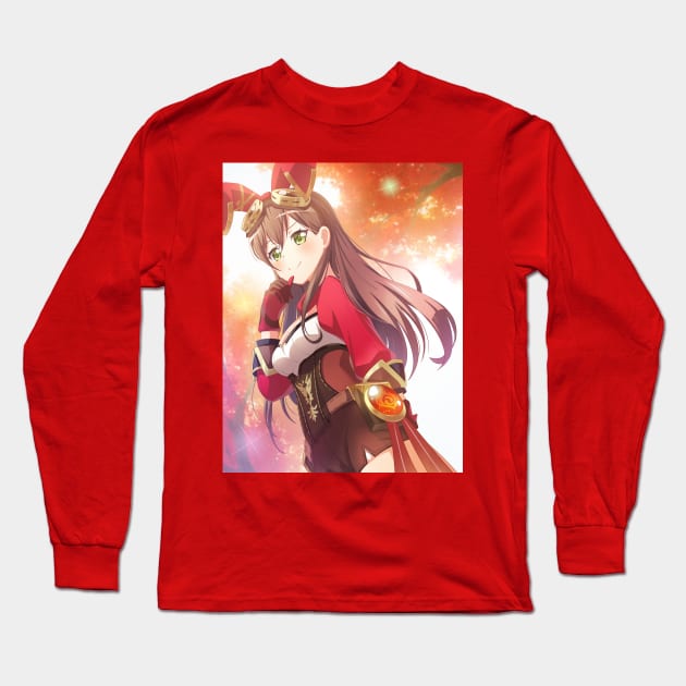 Bandori X Genshin: Hanazono Otaember Long Sleeve T-Shirt by Despuntater